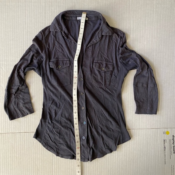 Standard James Perse navy blue sheer slub side Size 2 - Picture 8 of 14